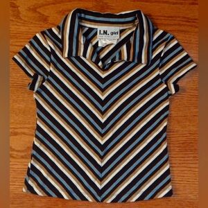 Striped Tee | Girls size 7 | I.N. Girl San Francisco